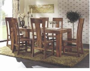 Antique Dining Set Made From Mahogany Wood