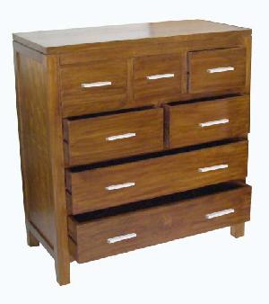 Dresser 7 Drawers Made From Solid Mahogany Wood