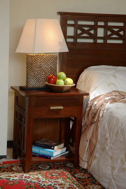 Nightstand 1 Drawer Made From Solid Mahogany