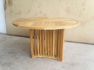 round teak table outdoor indoor