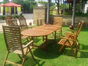 Summer Outdoor Furniture Set, Made From Solid Teak