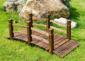 Teak Pond Bridge For Outdoor