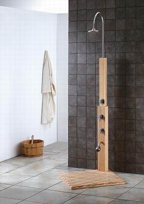 teak shower outdoor indoor