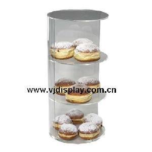 acrylic 3 tier bakery display