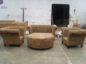 Andana Twist Sofa Set Made From Water Hyacinth, From Indonesia