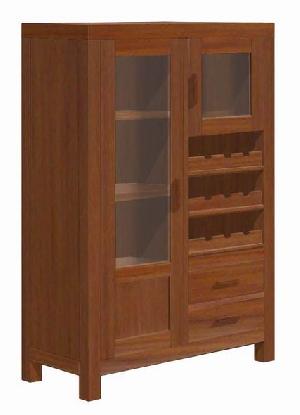 Mini Bar Cabinet Made From Mahogany Wood