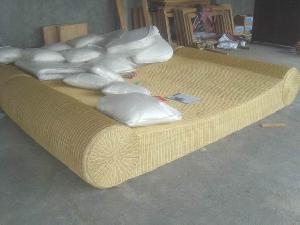 rattan woven furniture java indonesia boat bed