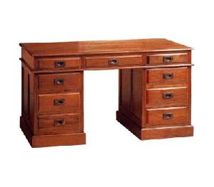 office desk table furniture 9 drawers solid mahogany teak indoor