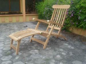 Teak Bali Steamer Five Position Chair.decking.hotel, Swimming Pool, Beach, Garden