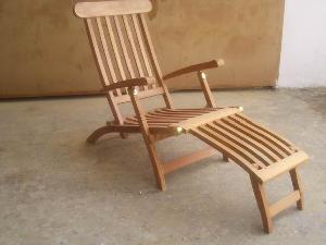 Teak Straight Dorset Chair. Five Position.swimmning Pool, Beach And Garden