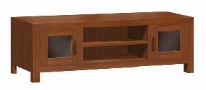 tv table cabinet 2 glass doors solid mahogany