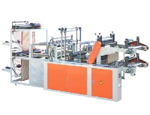 Computer Control High-speed Rolling Vest , Garbage, Flat Placket Bag-making Machine Double Layer