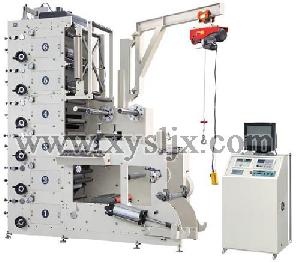 Ry520-6c Full Automatic Rolled Self-adhesive Label Flexographic Printing Machine