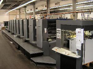 Offset Printing Machine Heidelberg Sm Eight Colour Offset Printing Machine Coater Year 2004