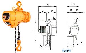 0.5t Electric Chain Hoist