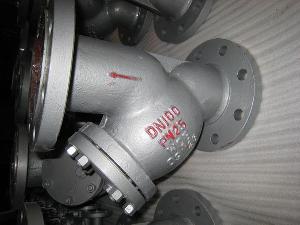 Pn25 Din Cast Steel F1 Flanged Y Type Strainer