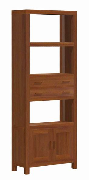 002 libero minimalist cabinet2 drawers 2 doors solid mahogany java indonesia