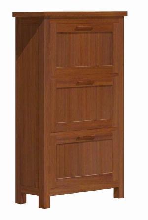 As-019 Chest 3 Drawers Mahogany And Teak Furniture Minimalist And Modern Style