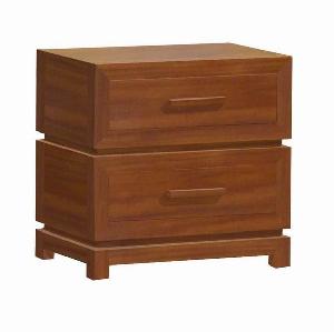 y 021 night stand minimalist 2 drawers bedroom hotel mahogany teak indoor furniture