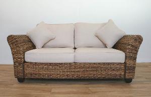 woven sofa 2 3 seater banana leaf abaca java indonesia