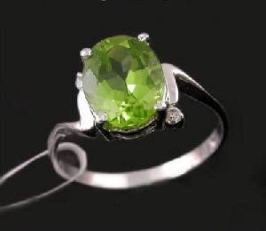 Manufacturer For Sterling Silver Natural Olivine Ring, Ruby / Rainbow Stone Necklace / Earring