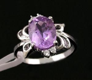 Sell 925 Silver 925 Silver Natural Amethyst Ring, Color Stone Earring, Jade Bracelet , Mix Gem Neckl