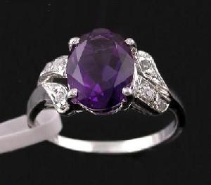 Sell 925 Silver Natural Amethyst Ring, Sapphire / Rainbow Stone Earring, Sapphire / Ruby Bracelet