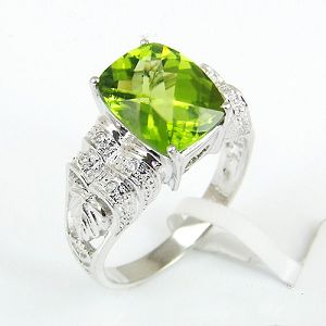 Sell 925 Silver Natural Olivine Ring , Blue Topaz Necklace , Sapphire Ring