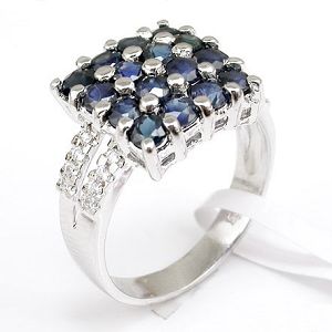 Sell 925 Silver Natural Sapphire Ring Item #y00091602 Size Stone Size 3 3