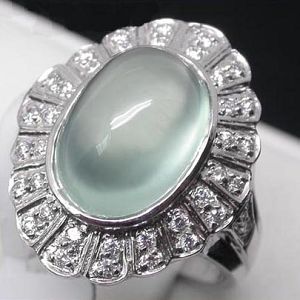 sterling prehnite ring moonstone bracelet blue topaz necklace