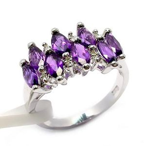 sterling silver amethyst ring y030623z