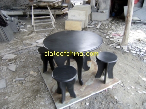 slate flooring tile mosaic table chair slateofchina