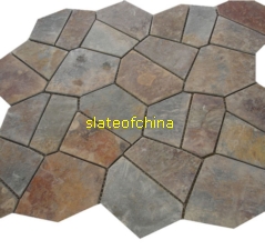 random paver meshed slate slateofchina