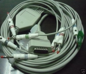 ge marqutte ekg cable 10 leads mac1200 banana