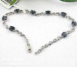 factory 925 silver sapphire bracelet blue topaz earring amethyst necklace pendant