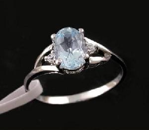 factory sterling silver blue topaz ring sapphire tourmaline brass cz jewelry