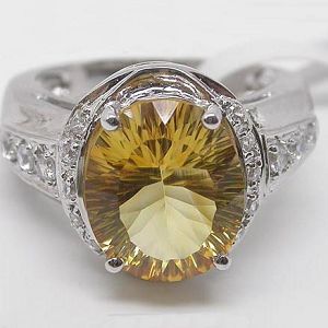 factory sterling silver citrine ring amethyst blue topaz olivine sapphire ear