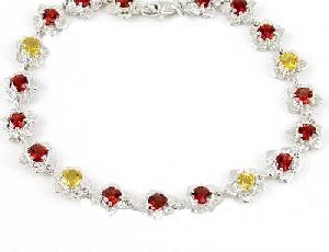 Manufacturer For 925 Silver Mix Gem Bracelet, Garnet Bracelet, Citrine / Agate / Ring, Earring