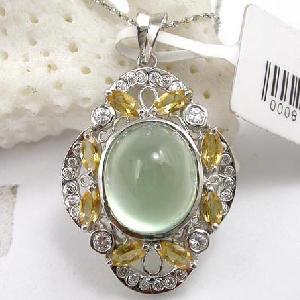 Sell 925 Silver Natural Moonstone Pendant, Olivine / Rainbow Stone / Blue Topaz Bracelet, Ring