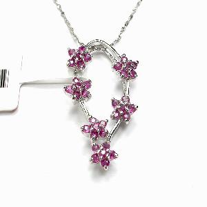 Sell 925 Silver Natural Ruby Pendant, Earring, Tourmaline Ring, Citrine / Olivine Earring