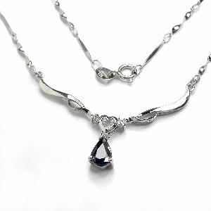 925 silver sapphire pendant blue topaz necklace amethyst ring jewelry