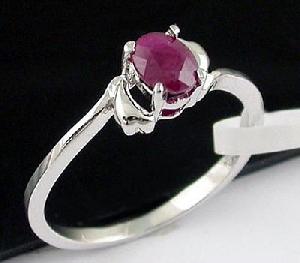 Sell Sterling Silver Natural Ruby Ring, Jewelry Set, 18kgold Ring, Natural Gem Jewelry