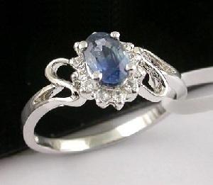 Sell Sterling Silver Natural Sapphire Ring, Blue Topaz Pendant, Olivine / Sapphire Bracelet