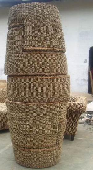 stacking woven furniture arm chair round table