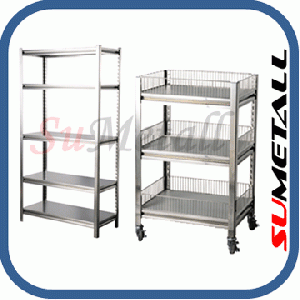 Stainless Steel Rivet Boltless Shelving And Racking