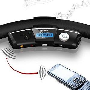 steering wheel bluetooth car kit mp3 player built fm transmitter wirless earpiece