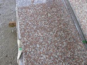 G687 Peach Red Granite Slabs, Red Granite Tiles