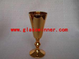 vacuum plated goblet glass