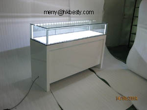 power led jewelry display counter showcases glossy coloures