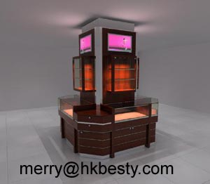 Wholesale Led Lighting 's Jewelry Display Cabinet And Counter , Cashier